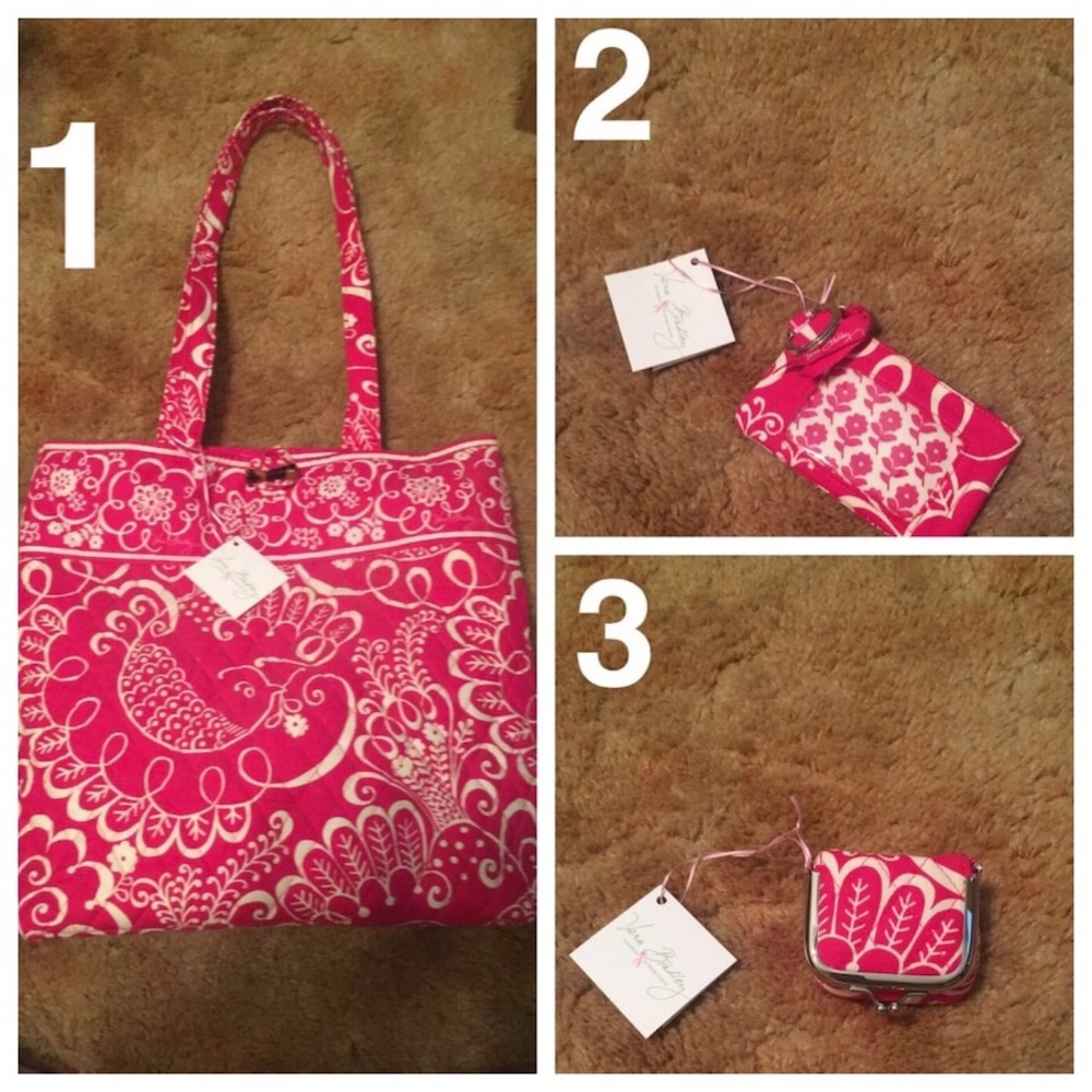 Vera Bradley Travel Set - Twirly Bird Print